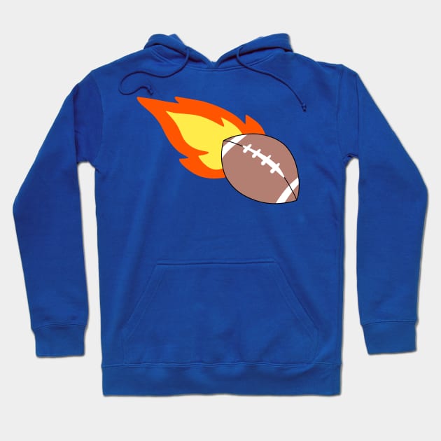 Flaming Football Hoodie by saradaboru